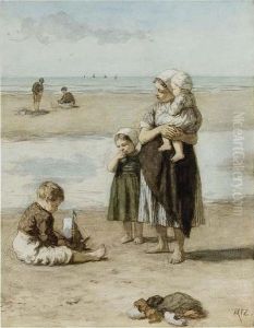 On The Beach, Scheveningen by David Adolf Constant Artz