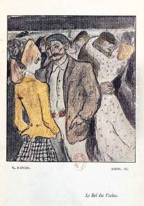 'Le Bal de Vaches', illustration from 'La Maison Philibert' by Georges Bottini