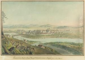 "prospect Der Stadt Arau Haupt Ort Des Cantons Argau". by Johann Jakob Aschmann