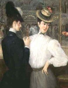 Refreshment Bar at the Folies Bergere by Georges Bottini