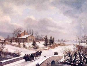 Pennsylvania Winter Scene by Thomas Birch