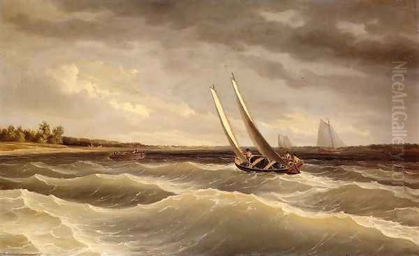 Boats Navigating the Waves - view 1