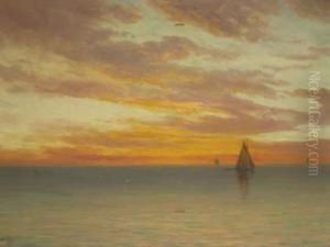 Sunset With Vessels