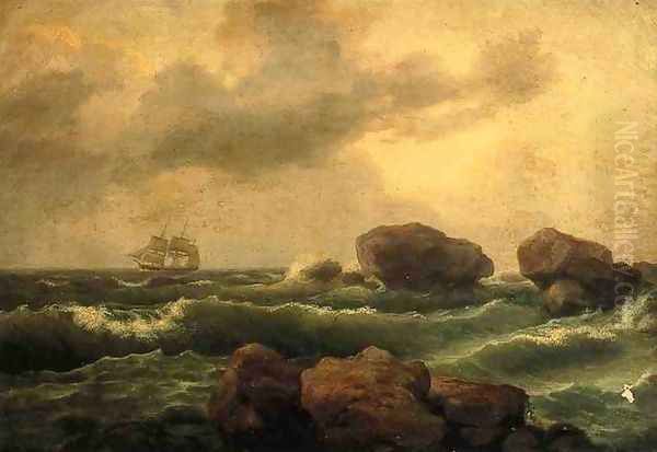 Seascape at Sunset - view 1