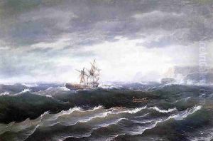 Ship at Sea by Thomas Birch