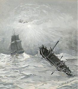 "naufraghi"
 Cm. 24x21 - Acquerello