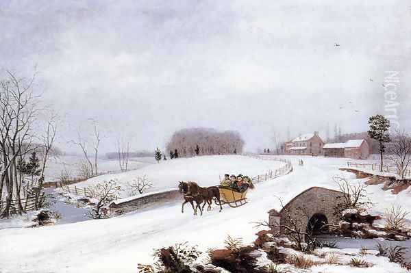 Sleigh Ride on a Gray Day - view 1