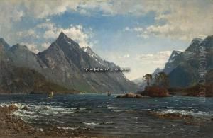 Slogen Og Smorskredtind Sett Fra Saebo I Hjorundfjorden