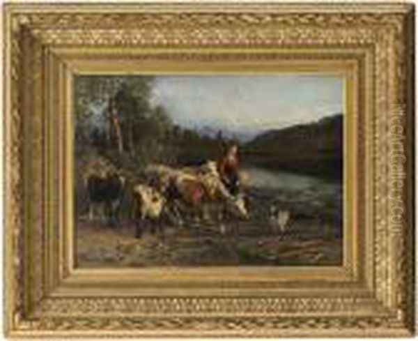 Evening By Thedrinking Water 1882 - view 1