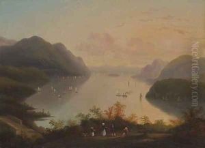 View of the Hudson River Near West Point