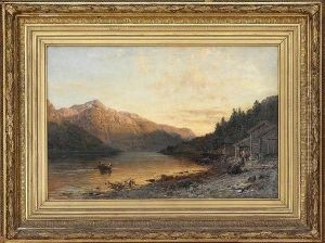 Kveld Ved Hardangerfjorden 1887 1887 by Anders Monsen Askevold