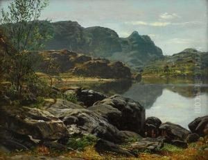 Landskap Med Innsjo 1853 1853 by Anders Monsen Askevold
