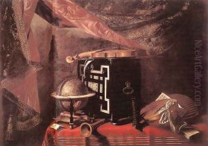 Still Life With Instruments 1667-77 by Evaristo Baschenis
