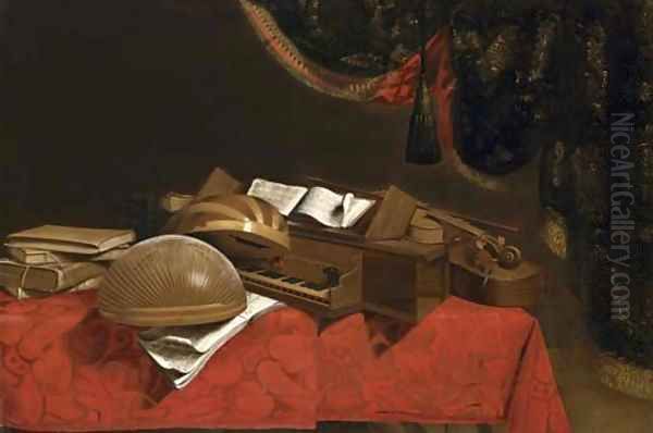 A still life with musical instruments - view 1