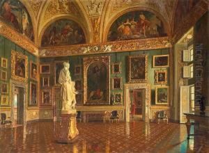 The Sala Dell'iliade In The Galleria Palatina At The Pitti Palace The Sala Dell'iliade In The Galleria Palatina At The Pitti Palace