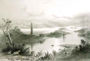 Devenish Island, County Fermanagh, Ireland, from 'Scenery and Antiquities of Ireland by William Henry Bartlett