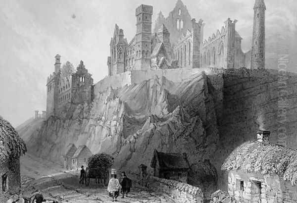 The Rock of Cashel, County Tipperary, Ireland, from 'Scenery and Antiquities of Ireland' 1860s - view 1