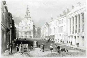 State Street, Boston by William Henry Bartlett