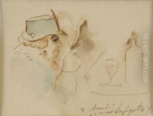 Femme Au Cafe, Rue Lafayette