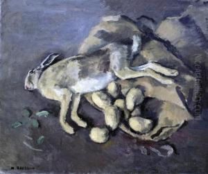 Still Life Of A Hare And Potatoes