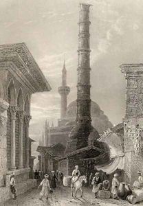 The Tchernberle Tash, Constantinople, Istanbul, Turkey by William Henry Bartlett