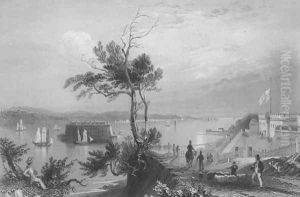 The Narrows from Fort Hamilton by William Henry Bartlett