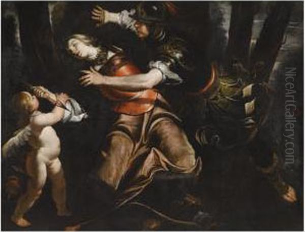 Rinaldo Intervening In Armida's Suicide - view 1