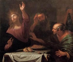 Cena In Emmaus by Giocchino Assereto