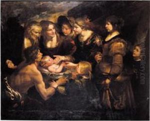 The Finding Of Moses by Giocchino Assereto