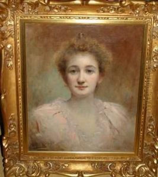 Portrait De Femme A La Robe Blanche - view 1