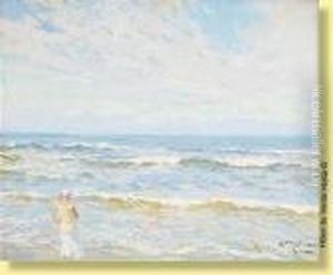 Jeune Femme En Bord De Mer by Charles Garabed Atamian