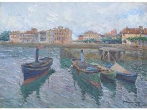 Saint-jean-de-luz, Bateaux A L Appontement Saint-jean-de-luz, Bateaux A L Appontement