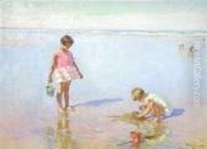 Enfants Jouant Au Bord De Mer Enfants Jouant Au Bord De Mer