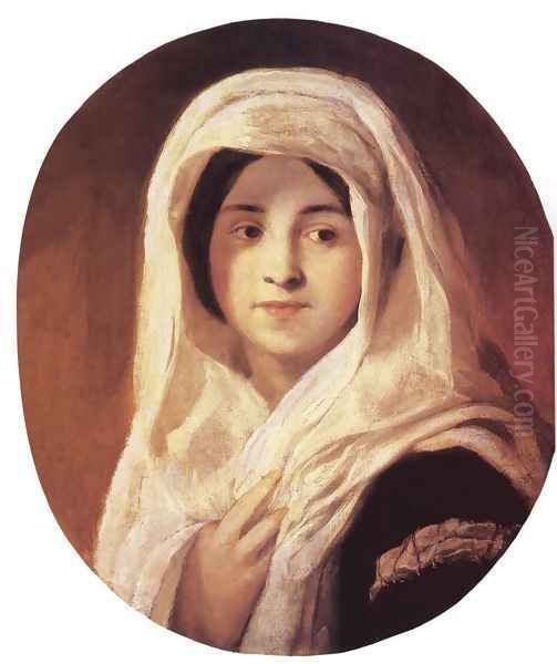 Portrait of a Woman with Veil 1846-50 - view 1