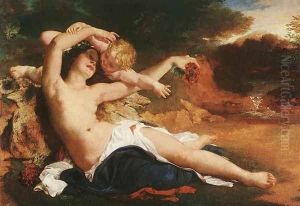 Venusz es Amor, 1850 by Karoly Brocky