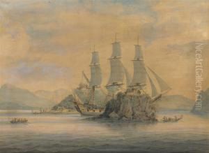 An East Indiaman Passing The Forts At The Boca Tigris, China