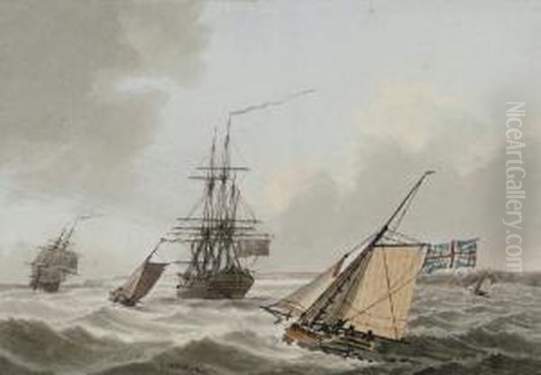 Frigates Of The Royal Navy Off Torbay, Devon - view 1