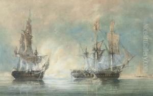 The Finale Of An Anglo-french Frigate Action Of The Napoleonic Wars