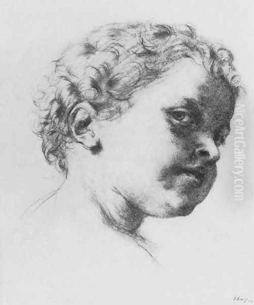 Gyermekfej, 1850 - view 1