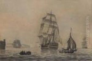An English Man-o'war Leaving Port