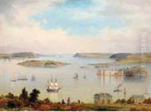 A View Of Cork Harbour by George Mounsey Wheatley Atkinson