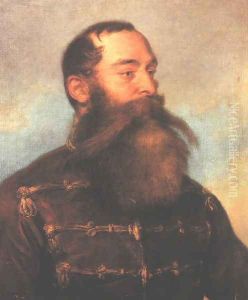 Kmety Gyorgy honvedtabornok kepmasa, 1850 by Karoly Brocky