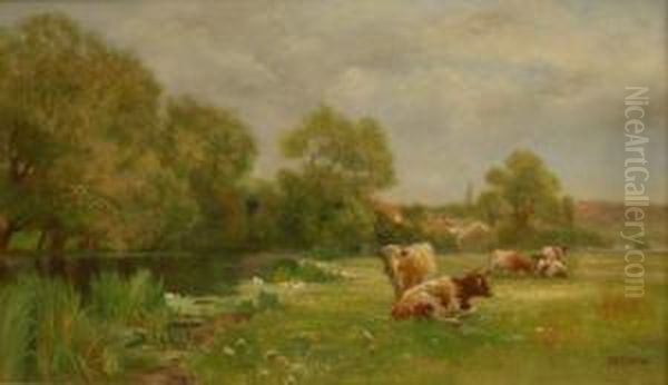 Cattle In Pastoral Landscape - view 1