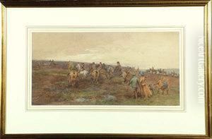 "riding The Boundaries" - Horsemen And Hounds On The Northumberland Moors by John Atkinson