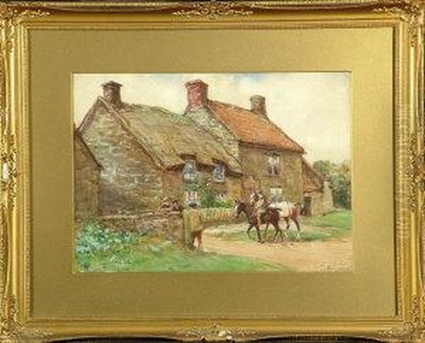 Horsemen Outside A Yorkshire Inn - view 1