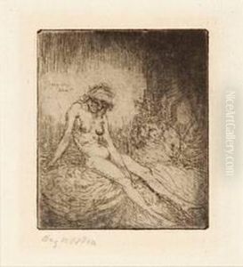 Nude Girl With An Urn by John Augustus Atkinson
