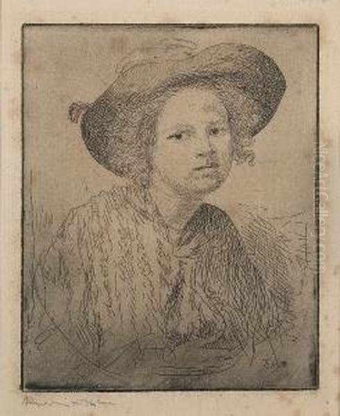 Anne With A Lace Shawl (campbell Dodgson 46) - view 1