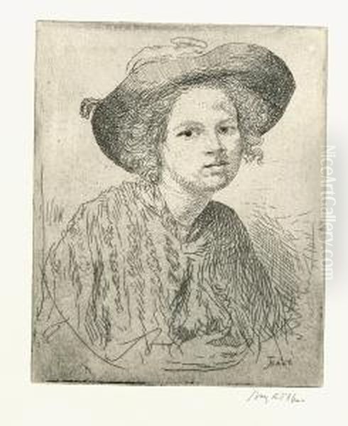 Anne With A Lace Shawl (campbell Dodgson 46) - view 1