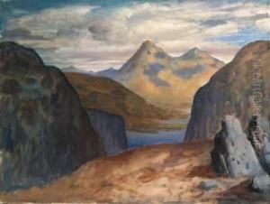 A Mountainous Landscape by John Augustus Atkinson