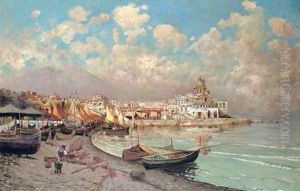 Mount Vesuvius from Procida